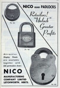 Padlock Advertisement from 1951