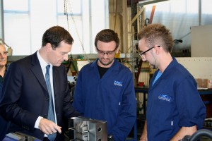 George Osborne, MP visiting the NiCo factory